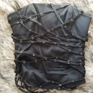 Sexy corset top strappy by Bebe size small